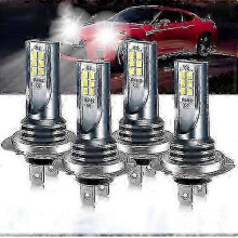 Kit de 4 ampoules LED H7 220W 60000lm 6000K ultra-lumineuses pour phares, feux de croisement et de route.