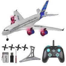 Modèle réduit d'avion radiocommandé A380, avion jouet à voilure fixe, radiocommandé 3 canaux 2,4 GHz, prêt à voler (RTF).