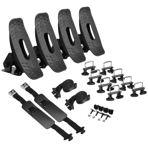1Set Zwarte Paddle Bracket Voor Opblaasboot En Kayak Stevig 1
