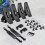 1Set Zwarte Paddle Bracket Voor Opblaasboot En Kayak Stevig 4