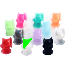 24St Eenvoudige Oor Tunnels Silicone Oorbellen Feestelijke Look
