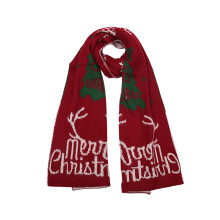 1X Gebreide Kerst Sjaal Dames Grote Speelse Winterstijl