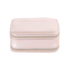 1Sjewelry Box Met Vakken Roze Vrouwen Elegant En Praktisch