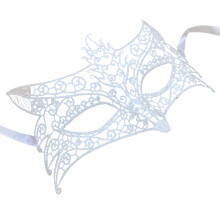 Dames Kant Masker Wit Met Strikken Avondfeest