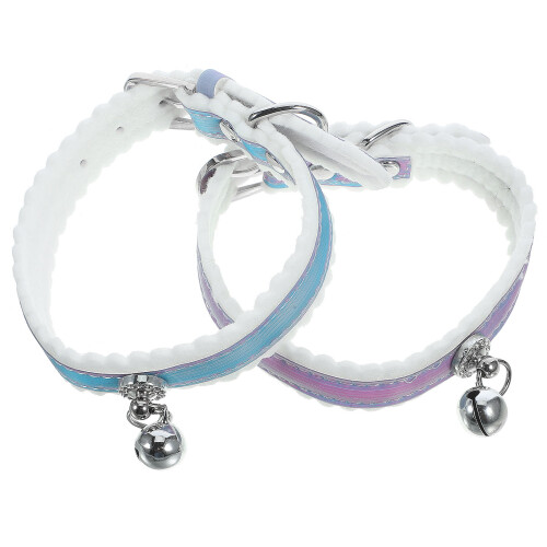 2St Comfortabele Rood Halsband Met Hond En Kat 1