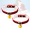 2St Comfortabele Rood Halsband Met Hond En Kat 6