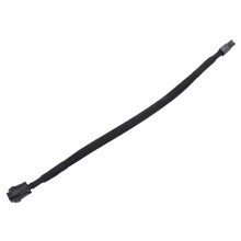 8X Sleeved ATX 4 Pin P4 Male to ATX P4 Female CPU Power Extension Cable Black