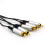 2X Rca Av Tv Cable de Video Cable de Cable para Psp 2000/3000 Av Cable 7