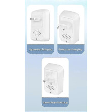 Set van 2 fluisterstille luchtreinigers met negatieve ionentechnologie voor slaapkamer, keuken en dierenverblijven.