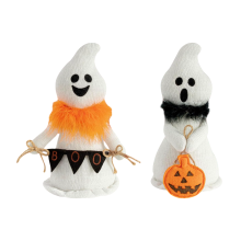Peluche Decoración de Mesa para Halloween Muñecos Fantasmas 2 Piezas — decoraciones halloween, figuras fantasmas