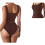 Women’s Shapewear Bodysuit with Spaghetti Straps Basic Casual Training Brown S — women's shaping bodysuits 2