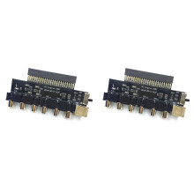 2X RGBS-Kaart Video Booster RGBS-Signaaluitgang Audio-Uitgang voor PCE PC Engine Grafx voor Grafx TV AC RGBS-Converter