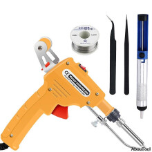 220V 60W Handlötpistole, elektrischer Lötkolben, automatische Lötmaschine, Lötpistolen-Set mit externer Heizspirale