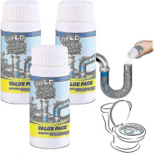 (3 Pcs) Wild Tornado Strengthfully Sink And Drain Cleaner, Powerful Sink And Drain Cleaner Pipe Cleaner, Quick Foaming Drain Cle Tw