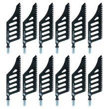 12pcs Jigsaw Blade Carbon Steel Scroll Saws Blades T-Shank Fine Coarse Teeth for Wood Aluminum Tight Spaces Cutting Tool