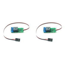 2X RC Relay for Aeromodelling Cars Wide Voltage 5-12V, PWM Control Universal Aerial Light Controller Low Voltage