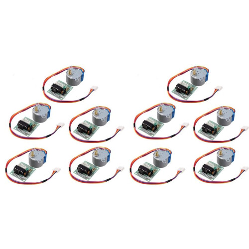 10 Set 28BYJ-48 ULN2003 5V Stepper Motor + ULN2003 Driver Board Suitable for Driver Test Module DIY Kit
