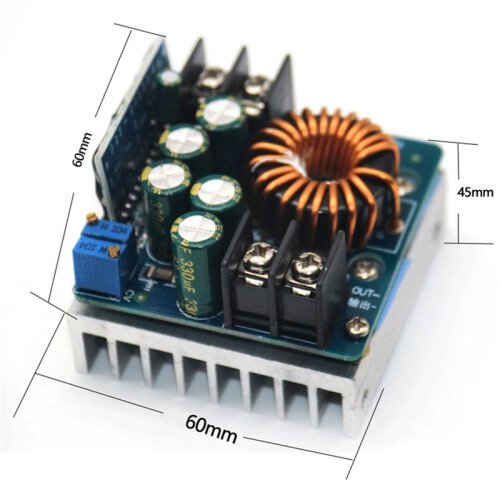 4X - 400W High-Power Step Down Buck Converter  10V-60V Constant Voltage Constant Current Adjustable 2