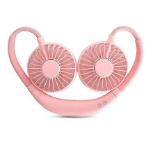 Handsfree draagbare nekventilator, USB oplaadbare miniventilator voor sport, kleine stille nekbandventilator