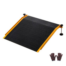 Drempelhelling 670x810 mm-Duoku-Verstelbare Hoogte, Antislipoppervlak, Laadcapaciteit 181,4 kg, Geschikt voor Trappen