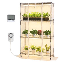 Serre d'intérieur - DUOKU - 4C15090ZP-T8DP09P6-EU - 4 niveaux - 150 cm - 180 W