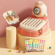 Juego de mesa de cuentas para combinar colores del arcoíris, juguete de rompecabezas de aprendizaje temprano para niños, diversión educ