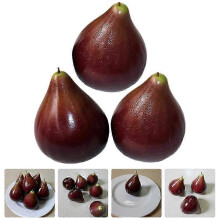 Juego de 3 figuras de higos de simulación para decoración de fruterías, juguetes educativos para niños.