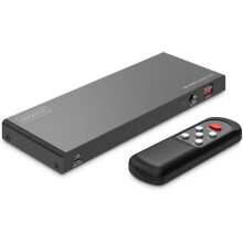HDMI-Switch 4x1 - DIGITUS - DS-55335 - 8K60Hz - HDCP 2.3 - Fernbedienung