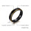 1Delicate Tungsten Ring Zwart Staal Sieraden 4