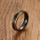 1Delicate Tungsten Ring Zwart Staal Sieraden 7