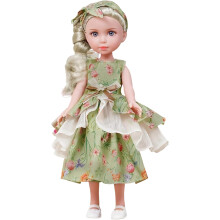 Pädagogische Puppe mit langen Haaren Spielzeug Realistische Grüne 36 cm — vinylpuppe 36 cm, puppe für mädchen