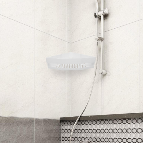 Wandgemonteerd Hoekrek Badkamer Wit 2