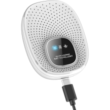 (DT-90078 bianco)Repellente Ultrasonico Topi Scarafaggi e Zanzare – Dispositivo Antiparassitario Elettrico a Onde Variabili, Sicur