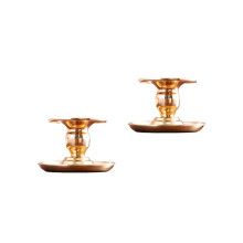 2St Retro Aromatherapie Kaarsenhouder Gouden Metaal Decoratie