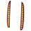 12Pcs for   Hatchback 2016 2017 2018 Multi-Function Led Rear Bumper Light Rear Fog Lamp (3 Functions) 2