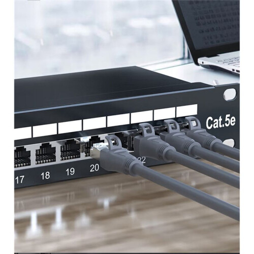 24  FTP Cat 5e Network Patch Panel Rack Mounted 19 Inch RJ45 Port Shielded 1