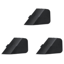 3X Para-Choque Dianteiro de Carro Reboque Tampa Do Gancho de Olhal para Fiesta MK7 2008-2016 8A6117A989AB Plástico Preto