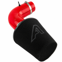 (Red) Auto Silicone Hoses ASH Performance High-Flow Black Cold Air Intake Induction Upgrade Kit for Multiple VW, Audi, SEAT and Skoda Models