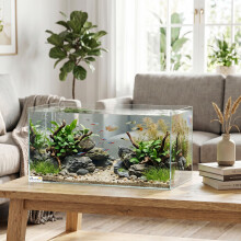 PawHut 51L Fish Tank with Protective Base Mat 60 x 30 x 30 cm