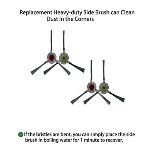 2 Set Replacement Parts for  K650 Robotic Vacuum Attachments 2