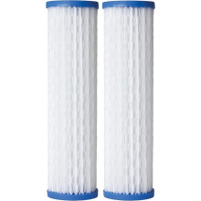 Cartuccia di Ricambio per Filtro Sedimenti da 2,5" X 10" - Confezione da 2 - per Sistemi di Filtrazione per Tutta La Casa - AO-WH-PRE-RPP2