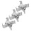 3St Professionele Metalen Scheidingsclips Voor Canvas Frame 10