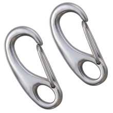 2St Stevige Rvs Dog Tag Clams, Te Bevestigen En Verwijderen