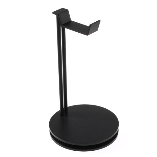 1Solid Base Headphone Stand Zwart Met Veilige Aluminium Houder