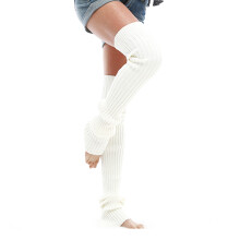 Witte Fitness Beenwarmers Dames Warm En Vormvast