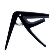 Zwarte Ukulele Capo ABS Met Siliconen , Licht En Duurzaam