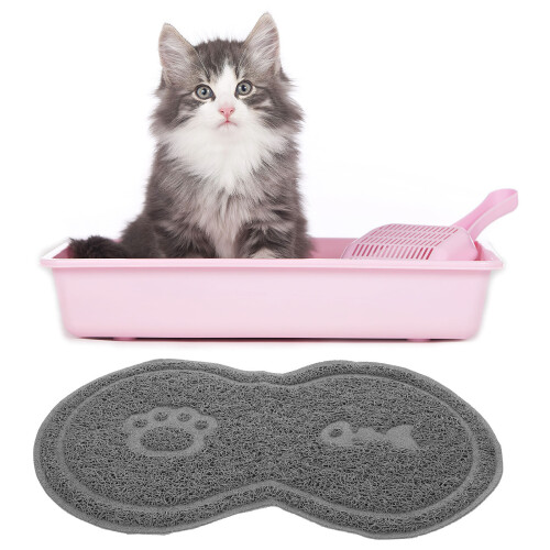 Pet Food Placemat Grijs Met Compact Ontwerp Kat
