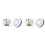 2X RF 433MHz Wireless Light  220V 110V 10A Relay Receiver  Round Button Wall Panel  Remote Control 1