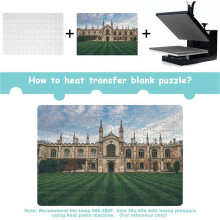 18X Sublimation Blanks Puzzles DIY Blank Puzzle for Sublimation Transfer Thermal Transfer Heat Press Printing Crafts A4