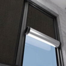 9mm Home Sunscreen Thermal Insulation Magnetic Curtain Sticker Sunshade Window Glass Film Paper Light Blocking Tool Universal Black 50*50cm